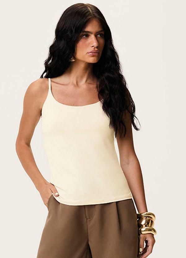 Blusa Justa com Bojo Off White