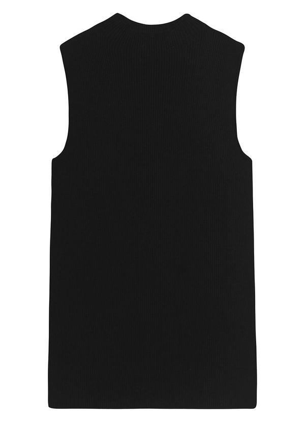 Blusa Justa em Tricot Preto