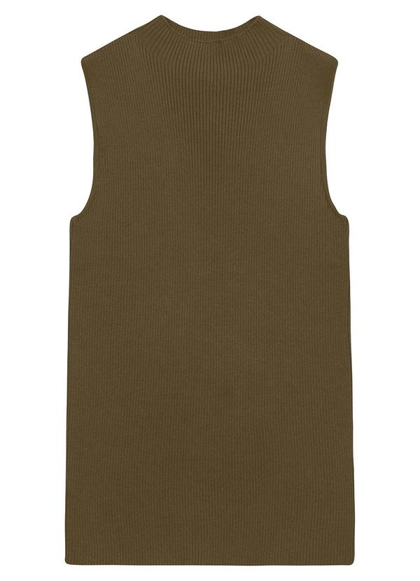 Blusa Justa em Tricot Verde Militar