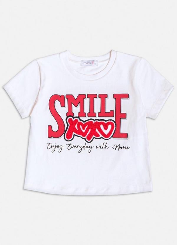 Blusa Off White Smile com Patch Branco