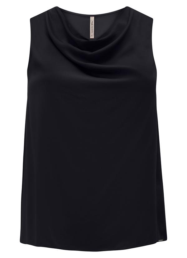 Blusa Plus Size com Decote Degagê Preto