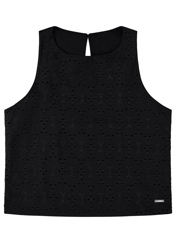 Blusa Preto Reta em Laíse