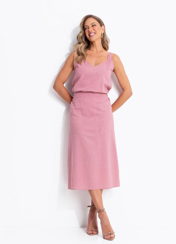 Blusa Rosa Queimado em Linho