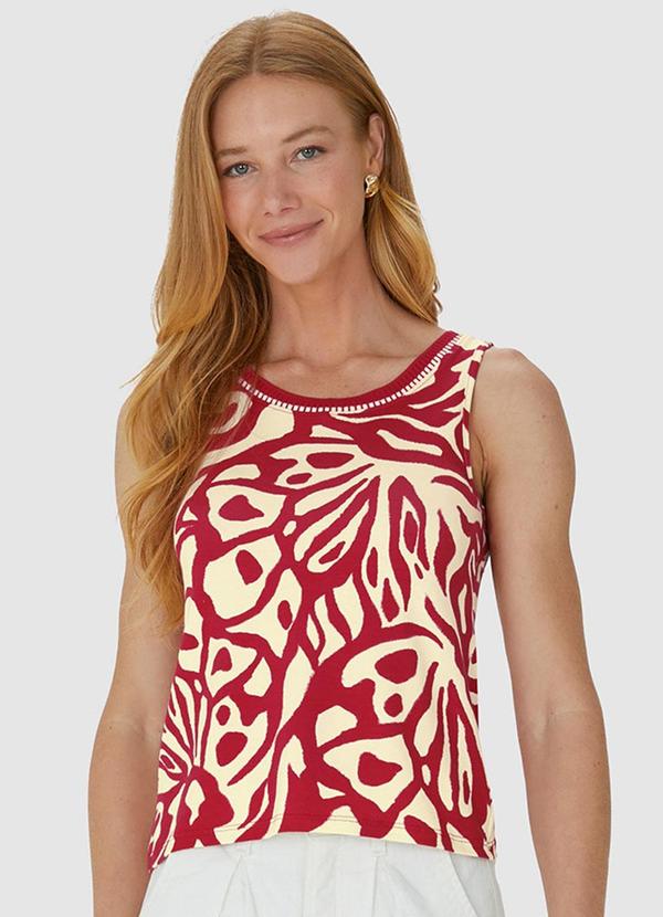 Blusa Veemelha Ampla Abstrata