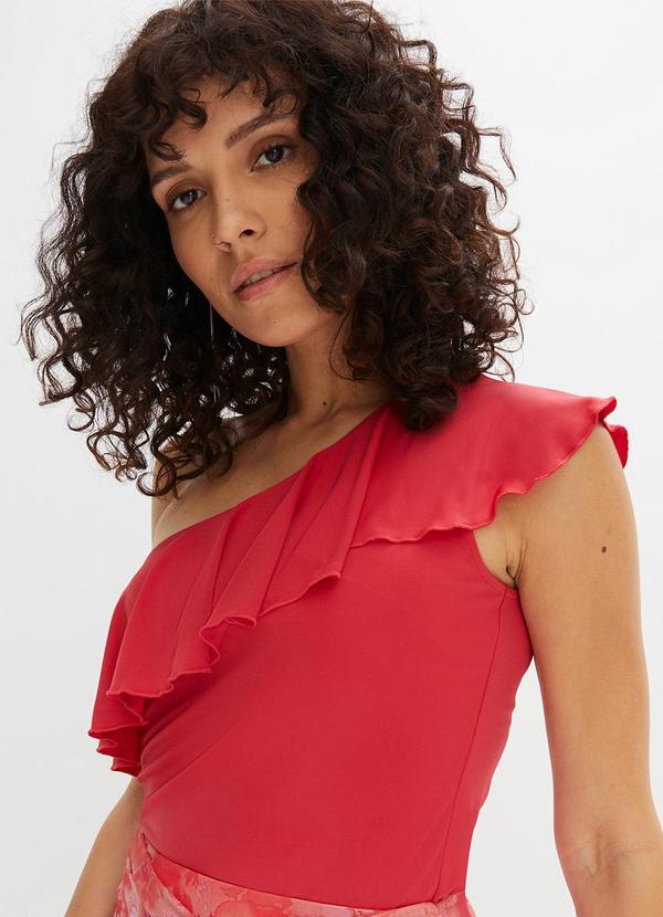 Blusa Vermelha em Malha Fria
