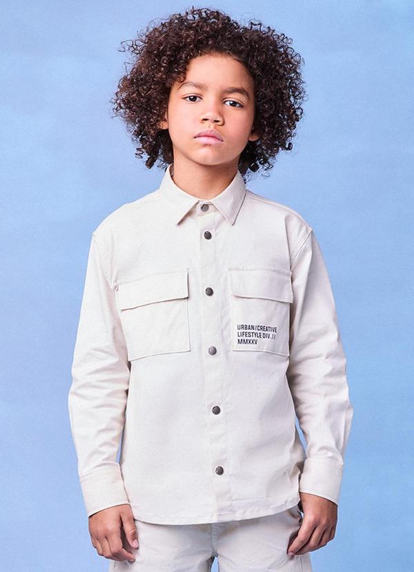 Camisa de Sarja Off White Bege