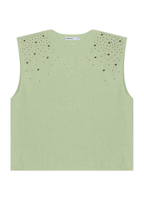 Vista 2 Regata Feminina em Viscose Verde Endless Endless