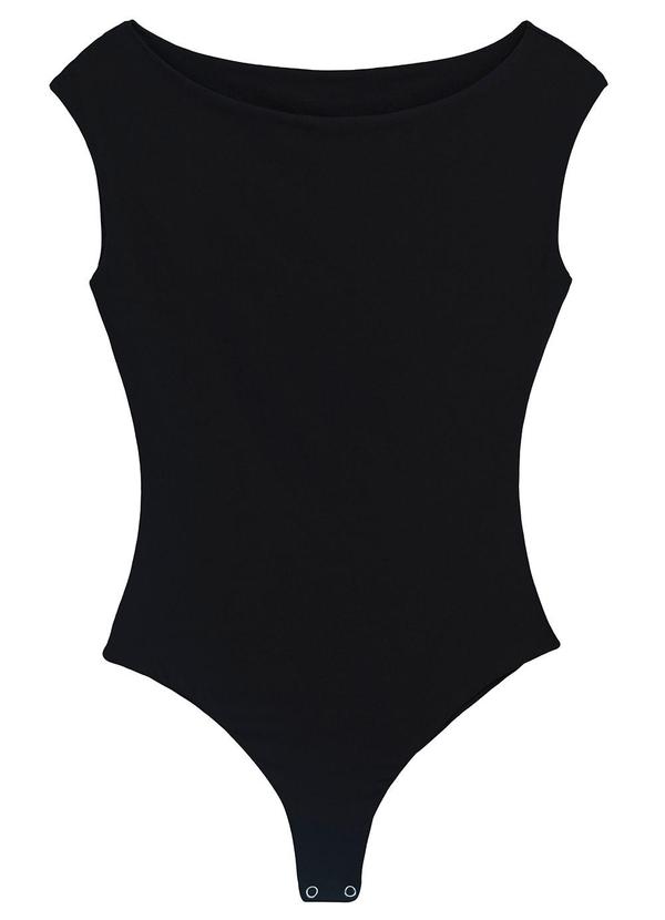 Body Básico Ombro a Ombro Preto