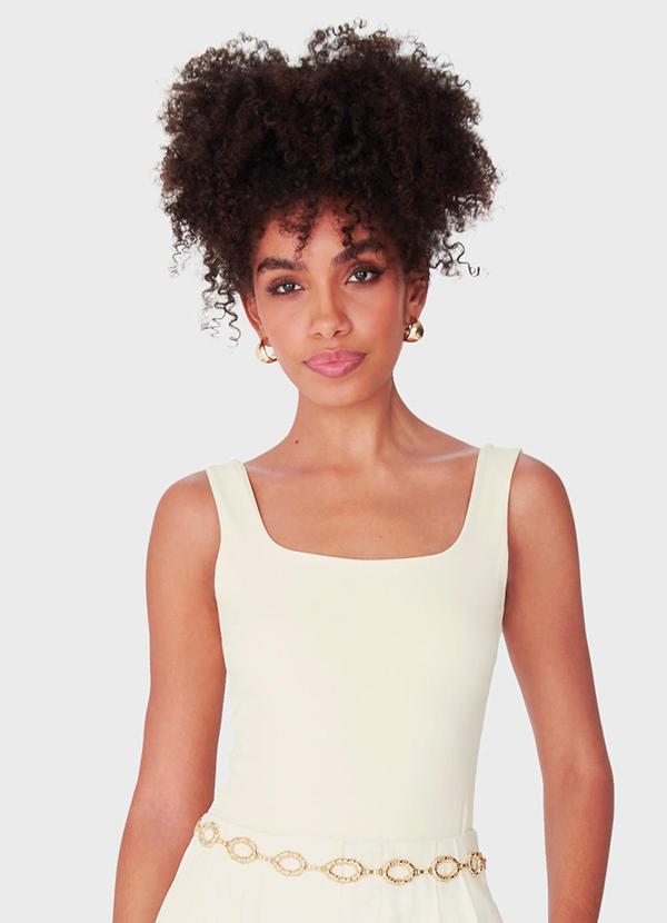 Body em Malha Conforto Off White