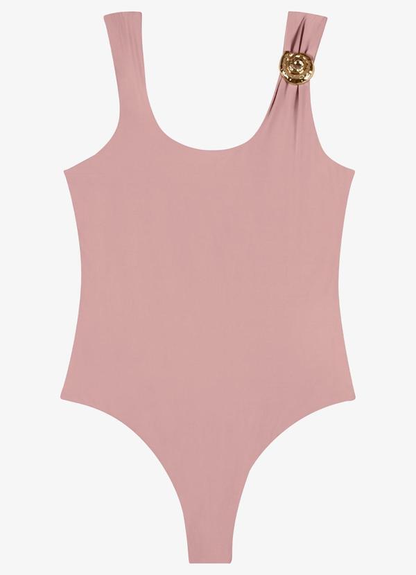 Body Feminino em Poliamida Rosa