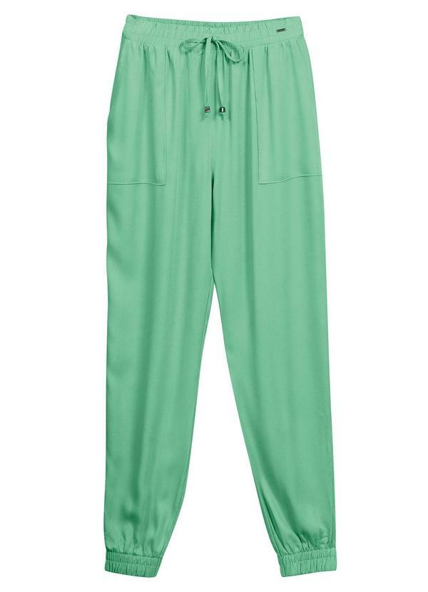 Calca Feminina Creponada Verde