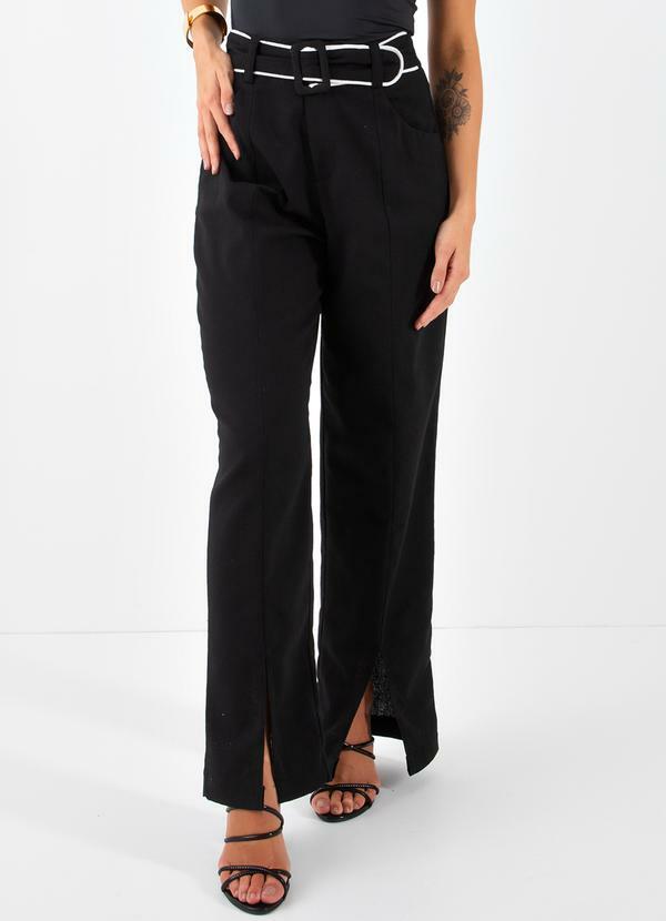 Calça Preto em Linho