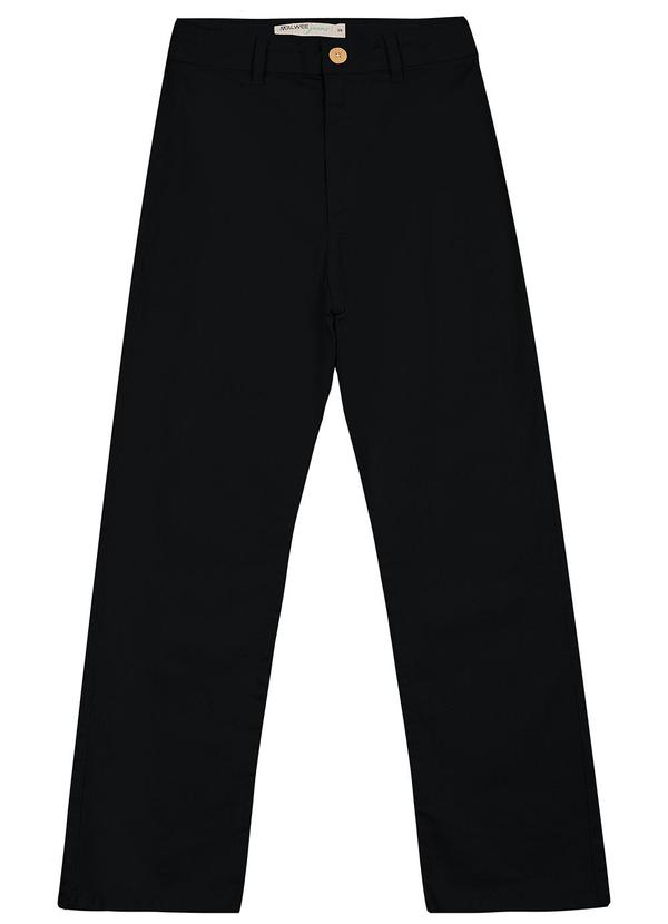 Vista 2 Calça Straight Cropped Cintura Alta Preto Malwee Malwee