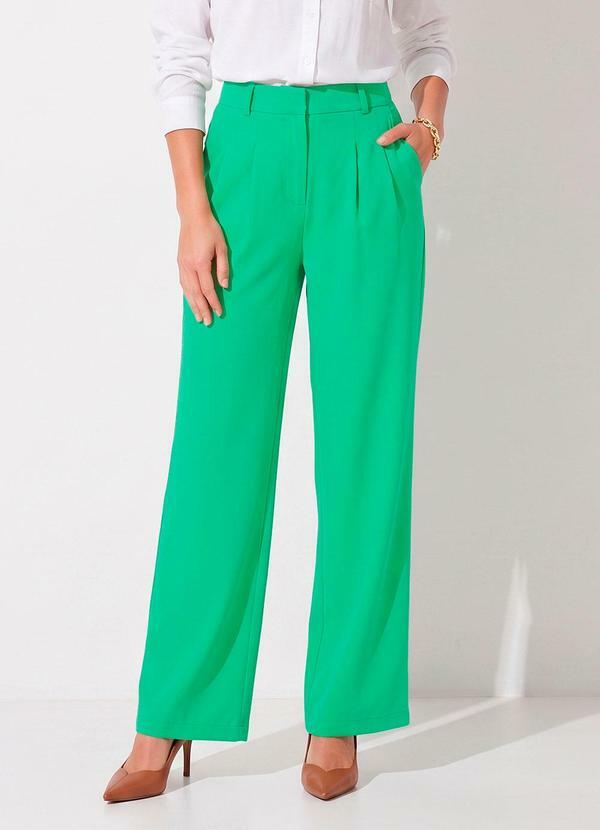 Calça Verde Claro em Alfaiataria