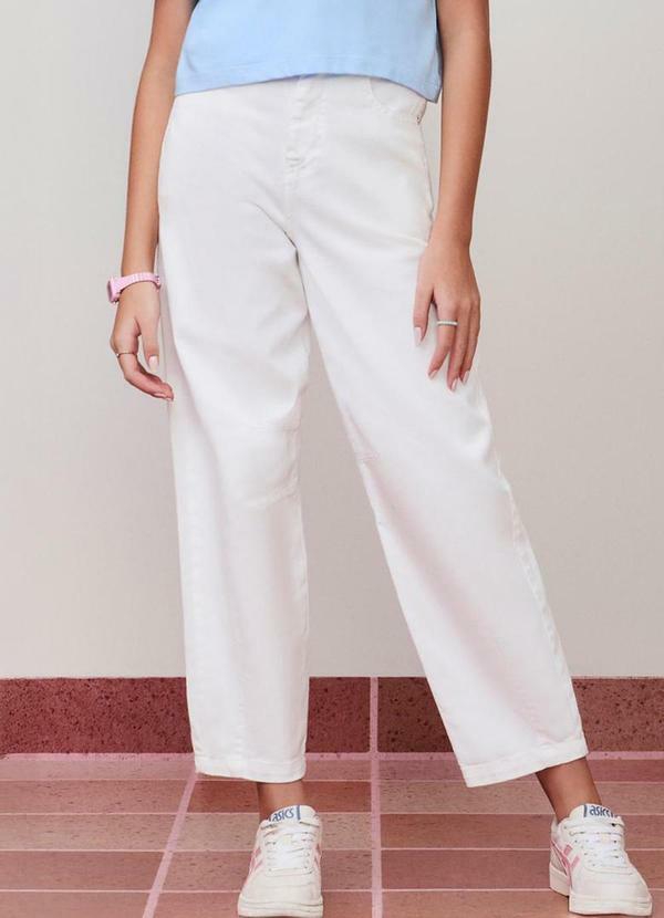 Calça Baloon Sarja Branco