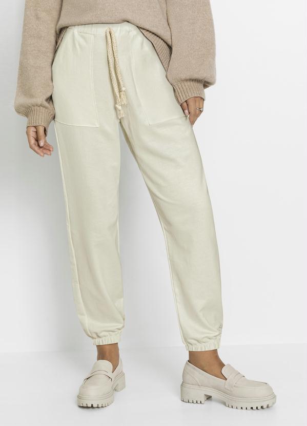 Calça com Bolsos Off White