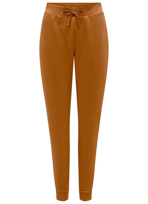 Vista 2 Calça com Cadarço em Malha de Moletom Laranja Lunender Lunender