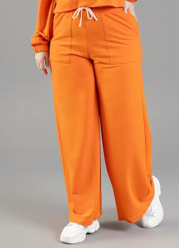 Vista 2 Calça em Moletom Laranja JUST BASIC JUST BASIC