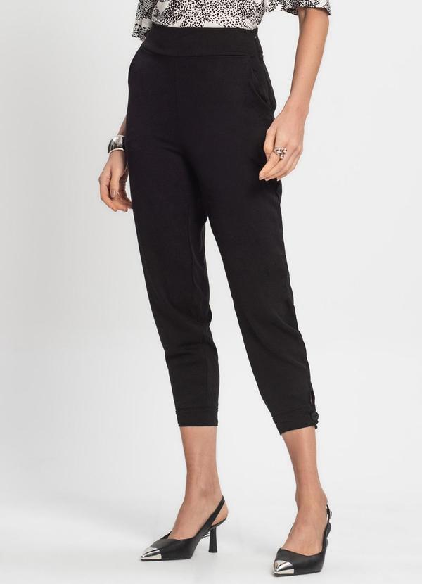 Calça em Viscose Feminina Preto
