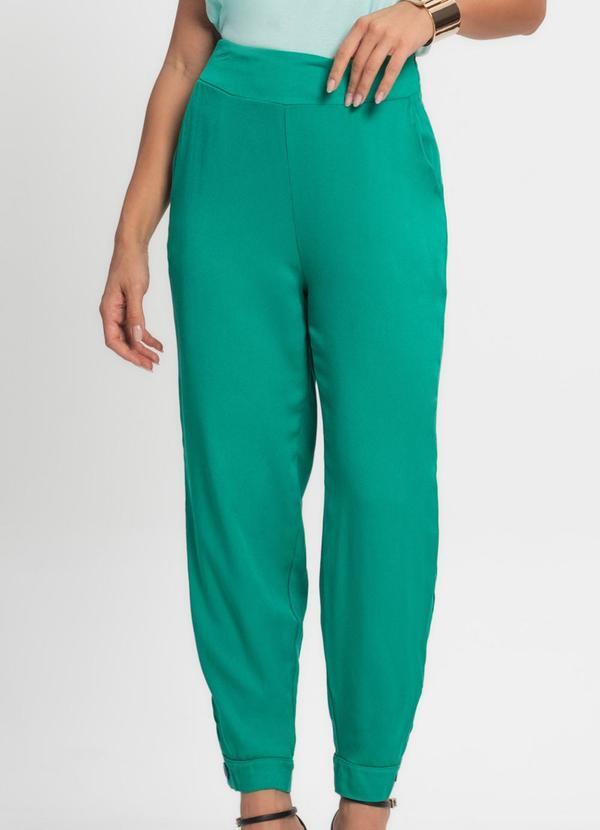 Calça em Viscose Feminina Verde