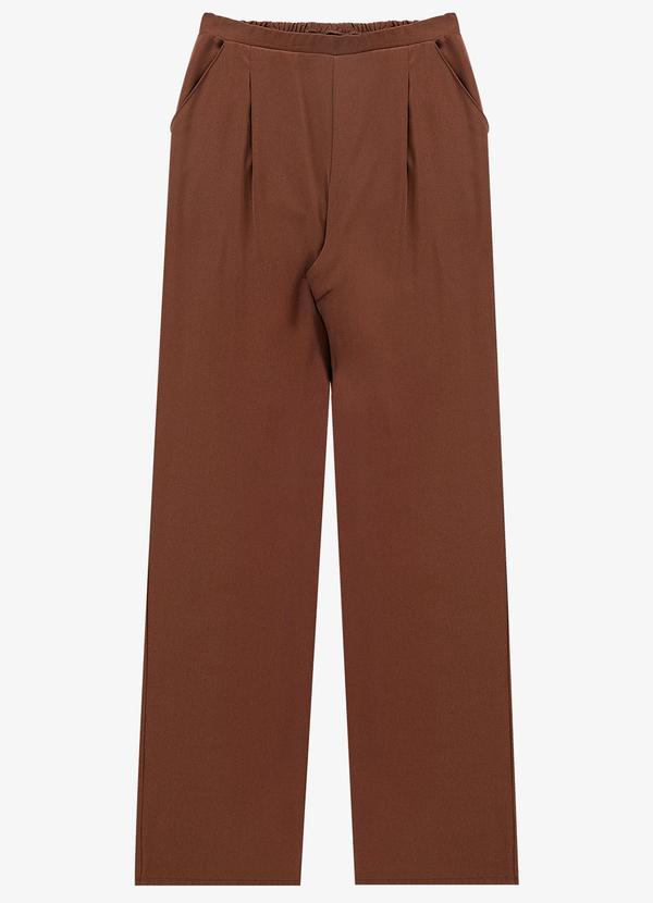 Vista 2 Calça Feminina em Moletom Rovitex Marrom Rovitex