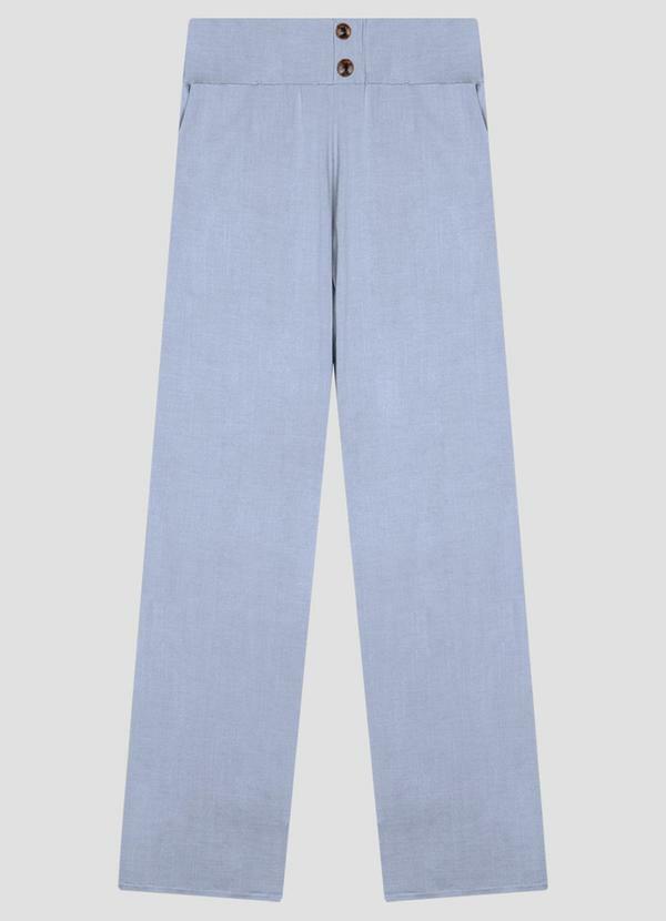 Calça Feminina Viscose com Elastano Azul