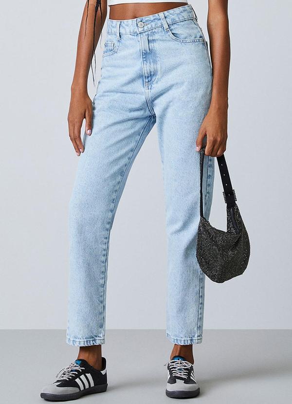 Calça Jeans Azul Mom Azul