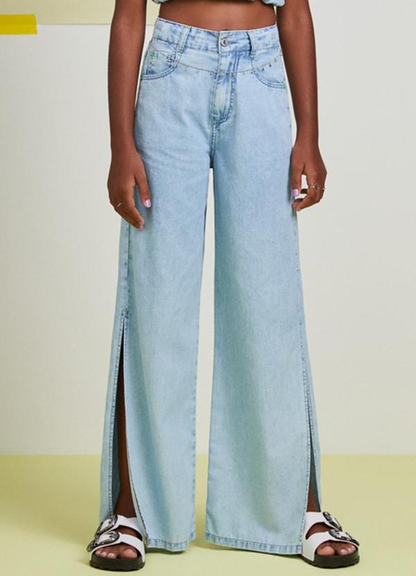 Calça Jeans Wide Clara Azul