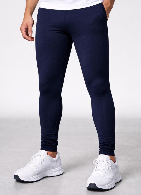 Calça Legging de Térmica Flanelada Marinho