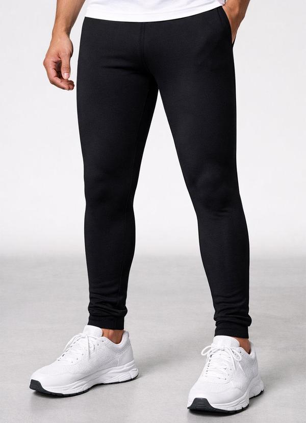 Calça Legging de Térmica Flanelada Preto