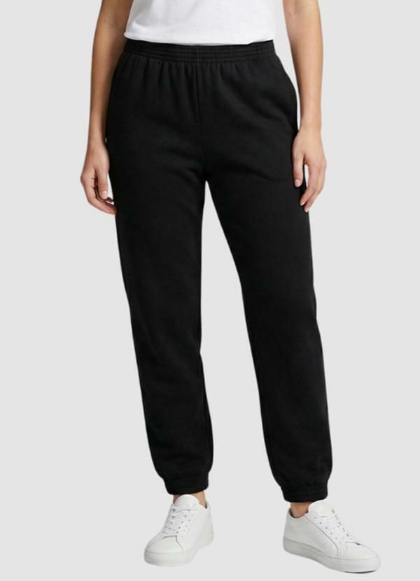 Calça Moletom Feminina Básica Preto