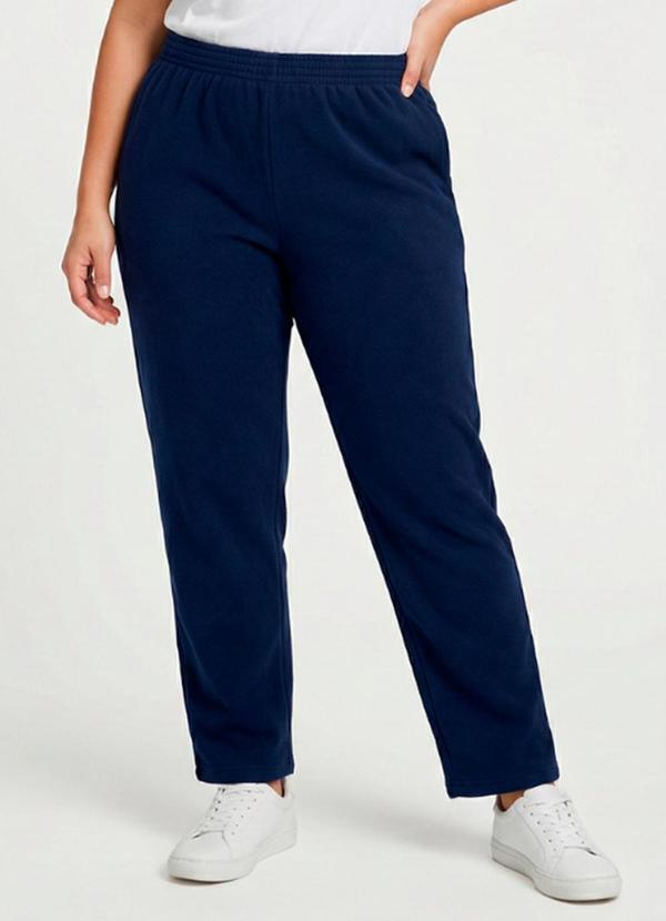 Calça Moletom Feminina Básica Preto