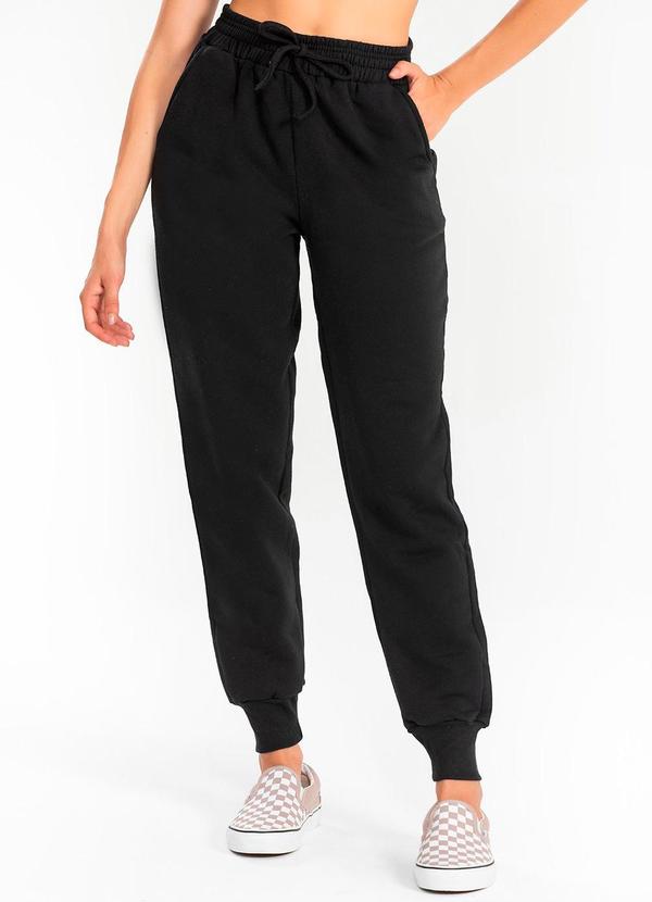 Calça Moletom Jogger Kally Preto