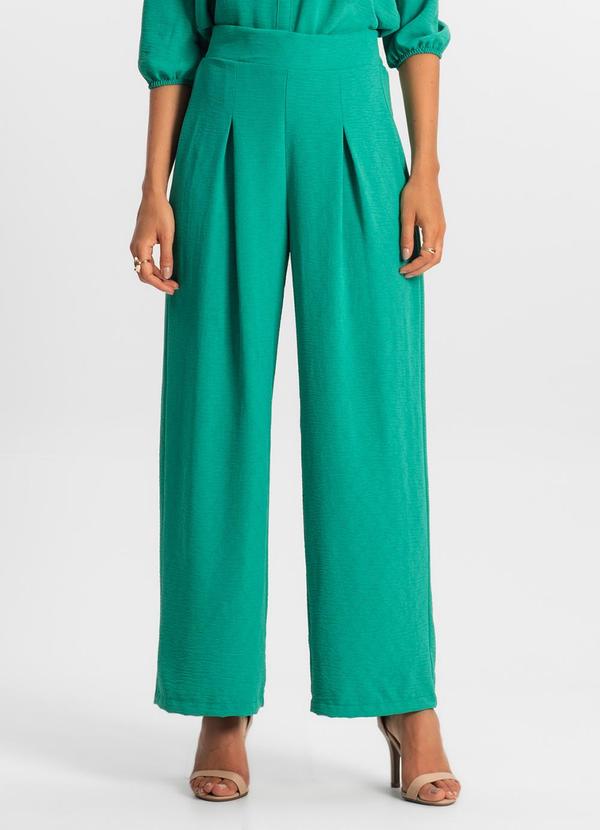 Vista 2 Calça Reta Feminina Verde