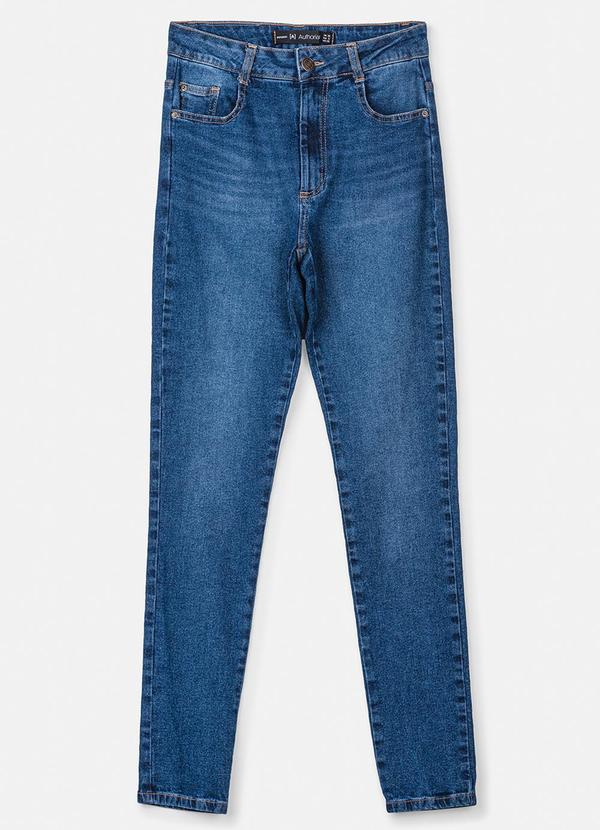 Calça Skinny Jeans Azul Escuro Azul