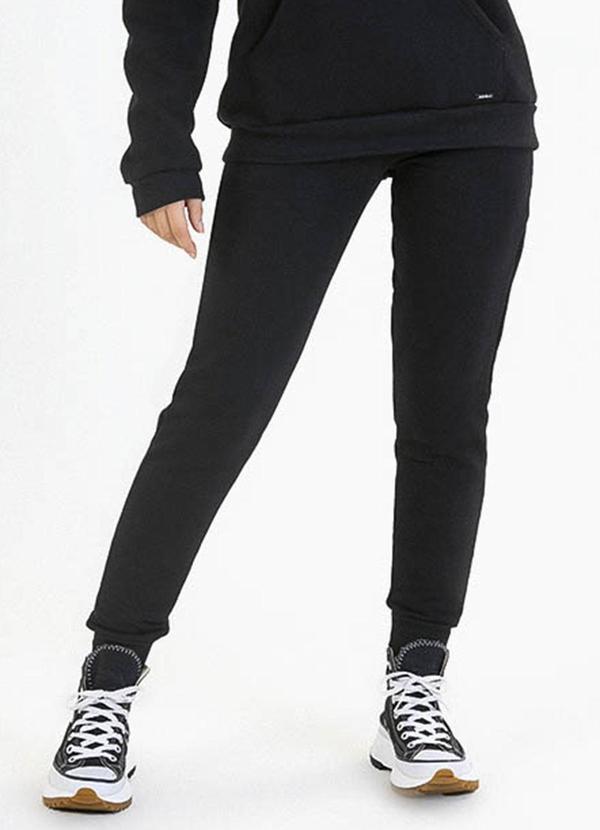 Vista 2 Calça Teen em Moletom Preto Soft Bonni Soft Bonni