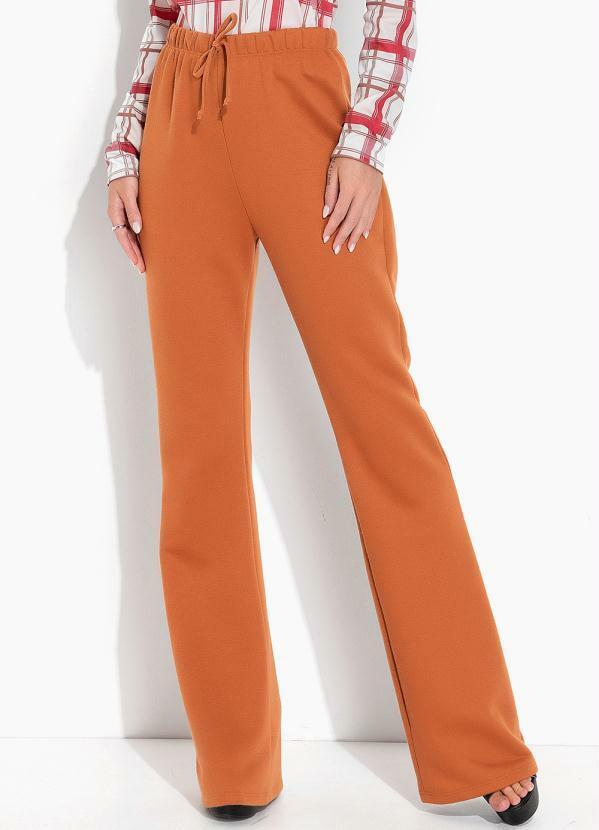 Calça Caramelo com Elástido na Cintura