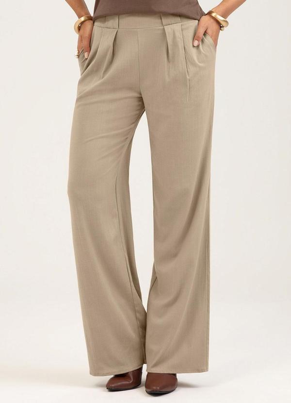 Calça em Viscose Marrom Claro