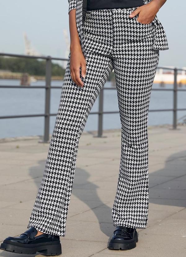 Calça Estampado em Malha Jacquard
