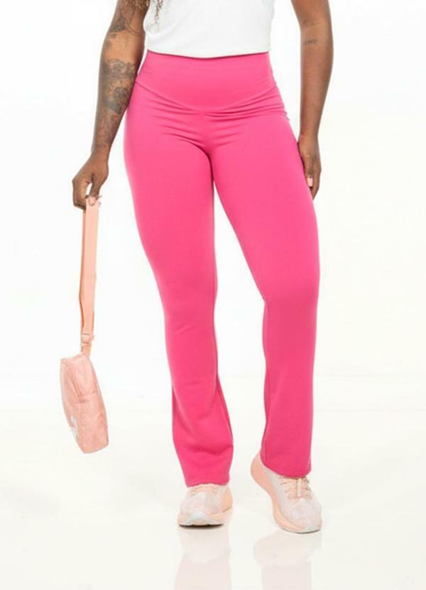 Calça Flare Feminina Rosa