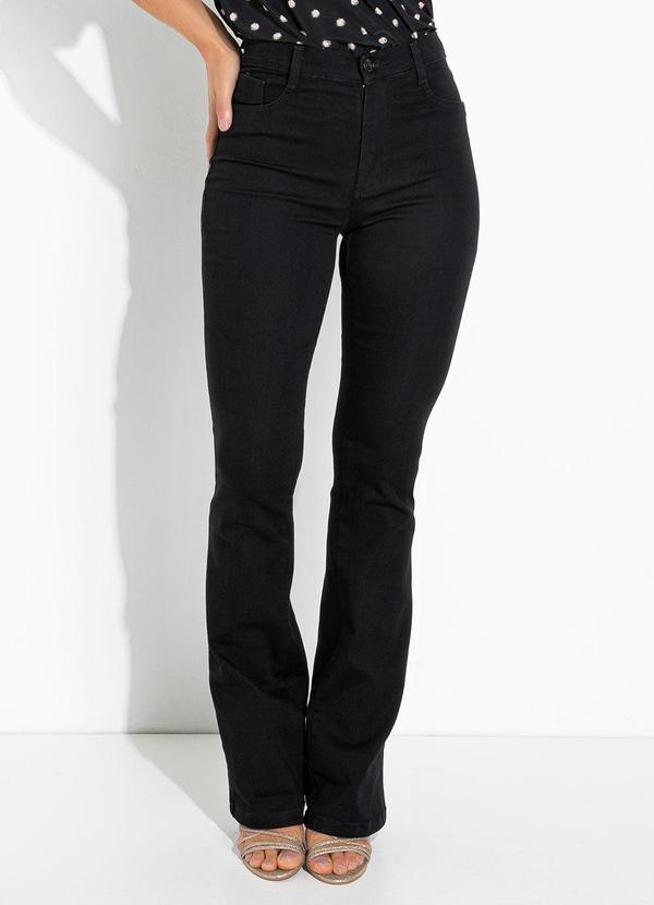 Calça Preta em Sarja