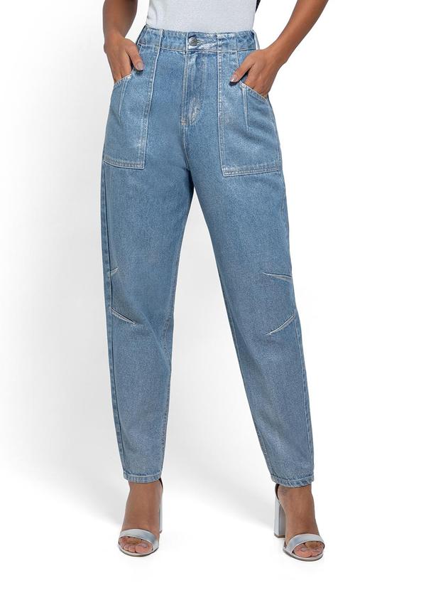Calça Azul Claro Slouchy Jeans Feminina
