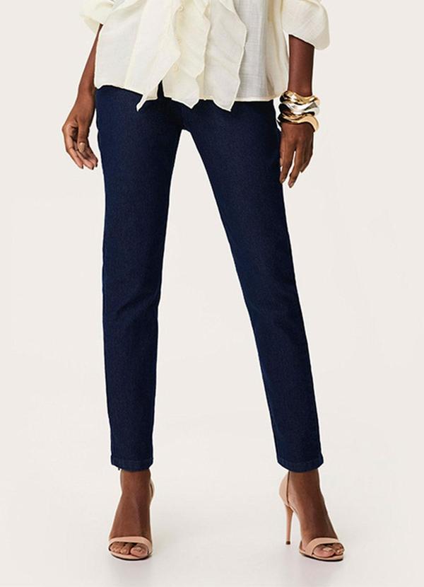 Calça Cigarrete Jeans Azul Escuro