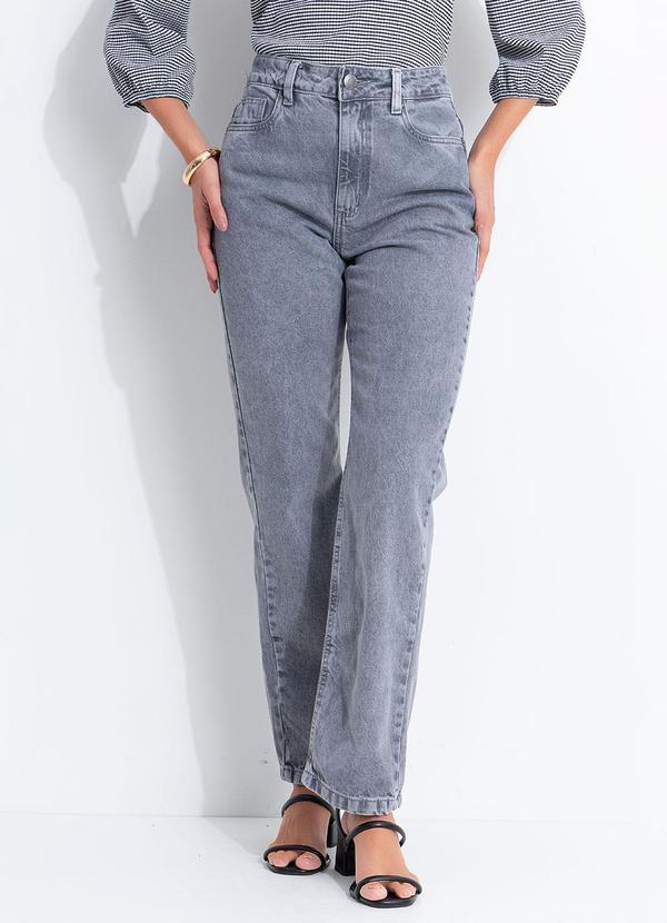 Calça Cinza em Jeans
