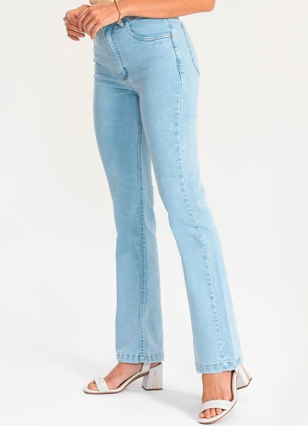 Calça Flare Jeans Brizza Jeans Claro Azul