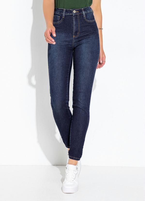 Vista 2 Calça Jeans Azul Escuro Super Lipo Cigarrete Sawary Jeans Sawary Jeans