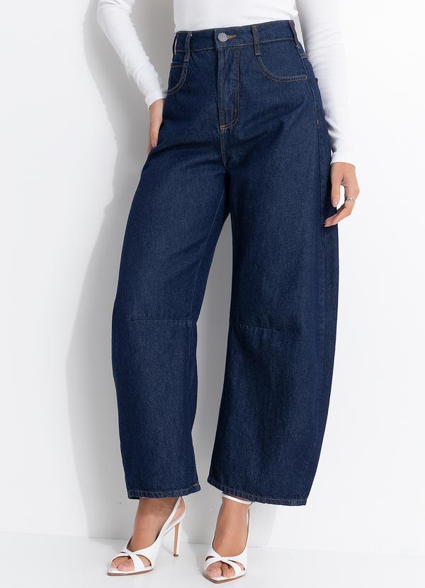 Calça Jeans Barril Azul