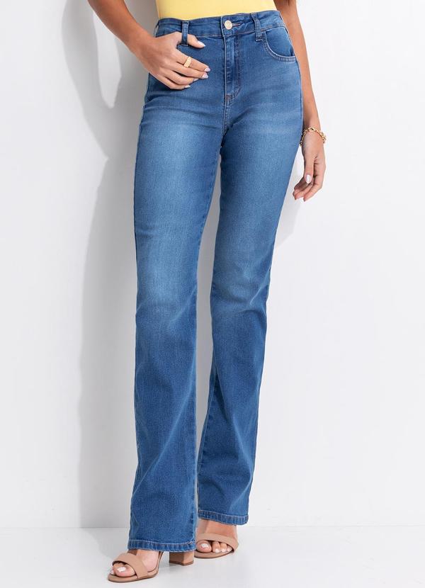 Vista 2 Calça Jeans Bia Reta Azul Colcci Colcci
