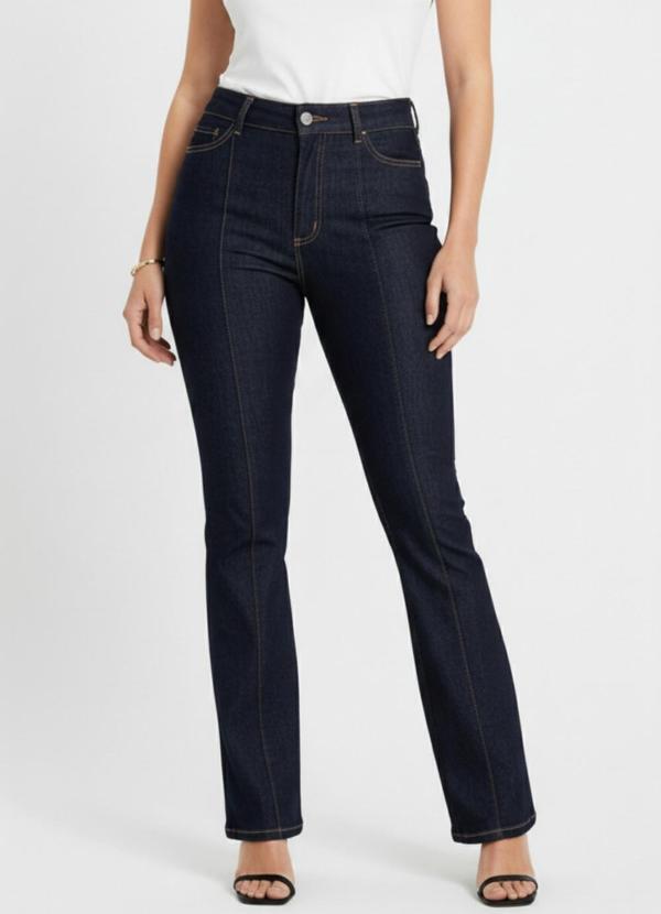 Vista 2 Calça Jeans Boot Cut Azul Sawary Jeans Sawary Jeans