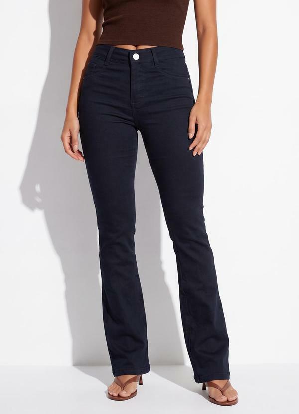 Calça Jeans Boot Cut Preto